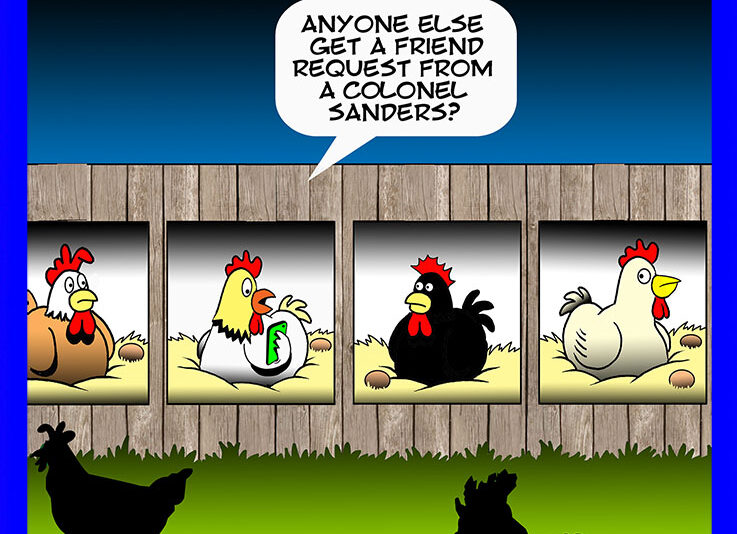 Colonel Sanders cartoon