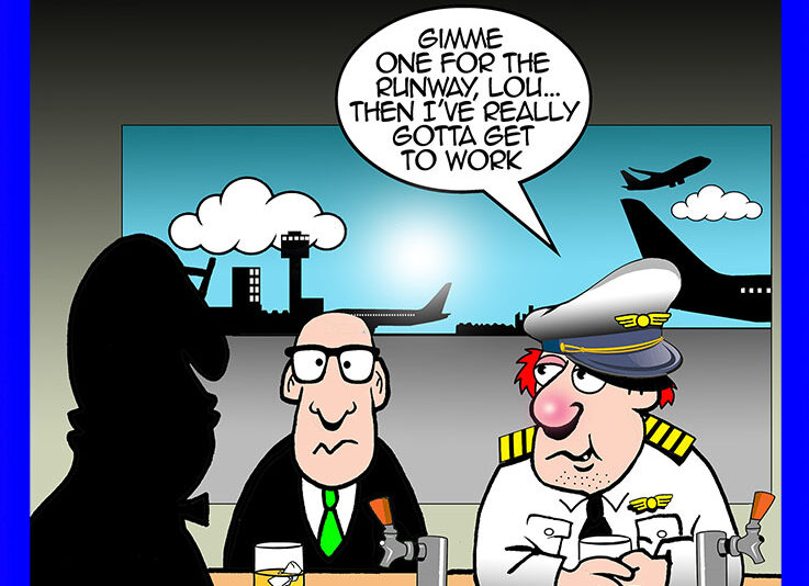 Airline pilot cartoon