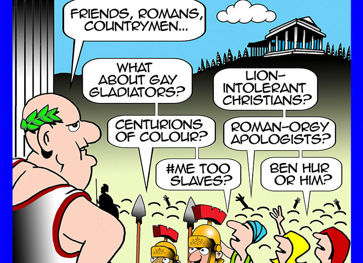 Julius Caesar cartoon