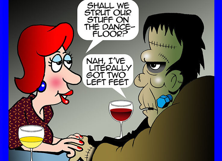 Frankenstein cartoon
