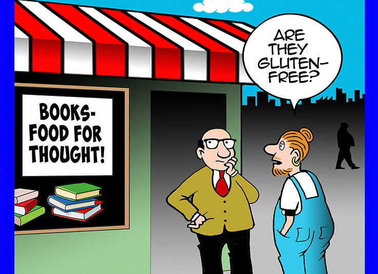 Bookshop cartoon