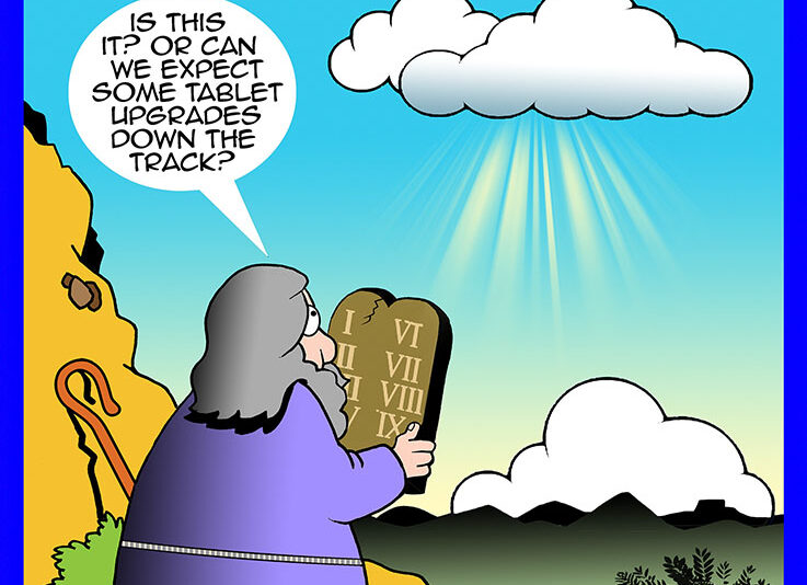 Moses cartoon