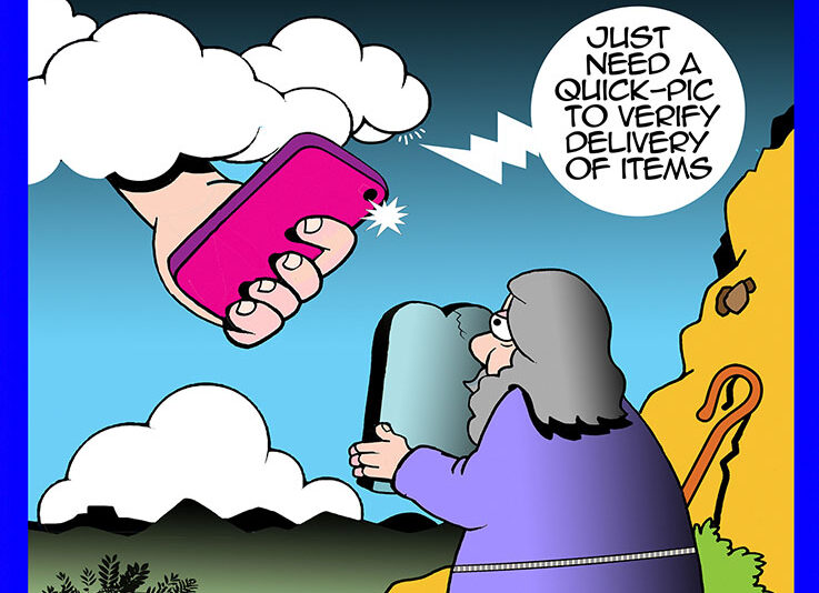 Ten commandments cartoon
