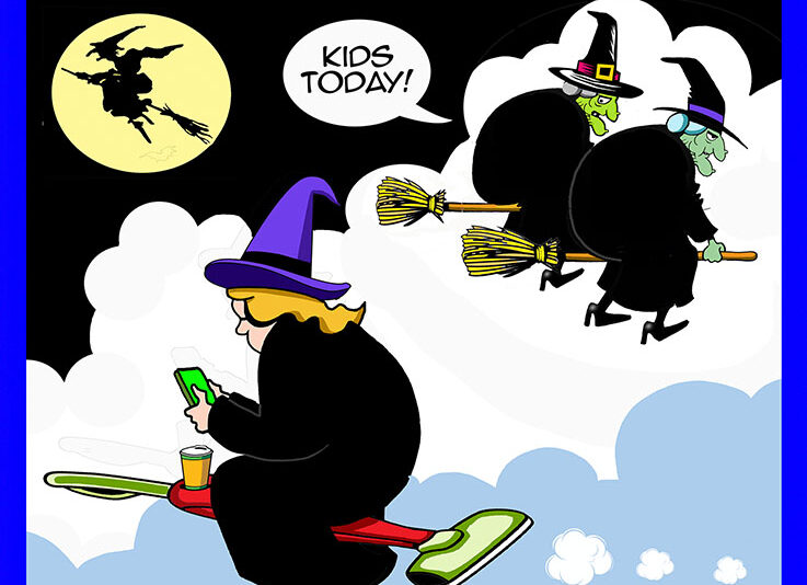 Witches cartoon