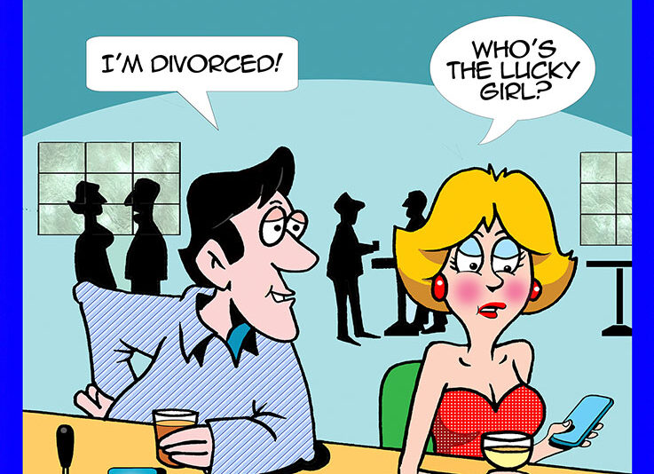 Divorced cartoon