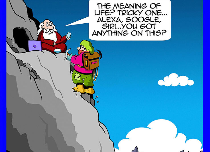 Meaning of life cartoon