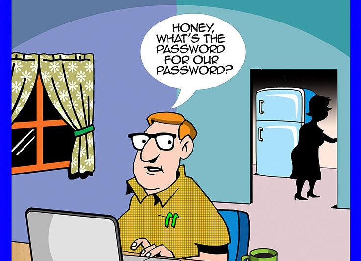 Lost passwords cartoon