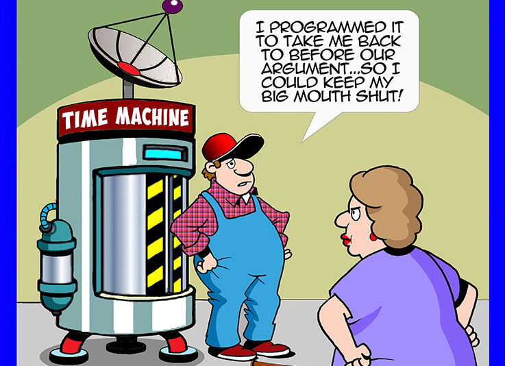 Time machine cartoon