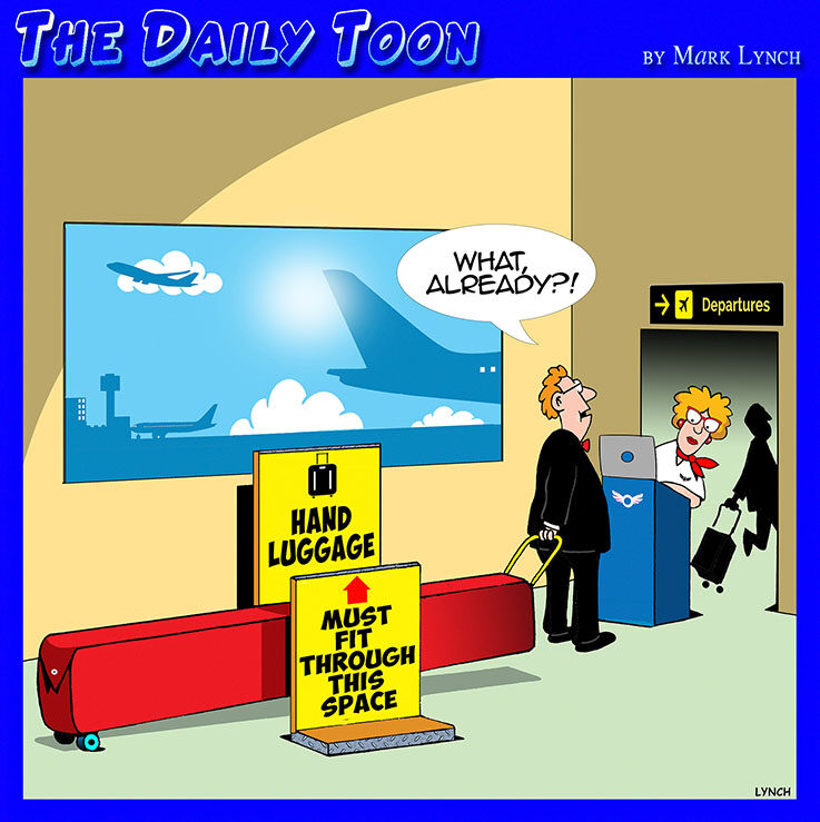 Luggage allowance cartoon