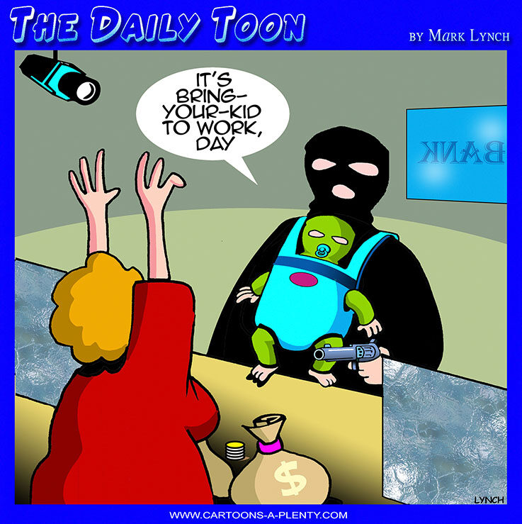 Bank robber cartoon