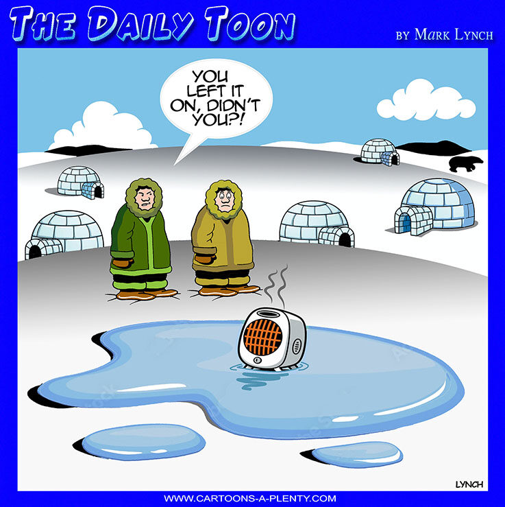 Home heaters cartoon