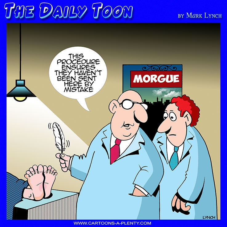 Mortuary cartoon