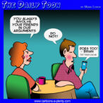 Texting cartoon