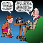 Hang up the phone cartoon