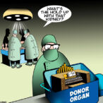 organ donors cartoon