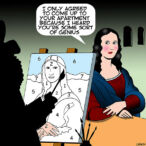 Mona Lisa cartoon
