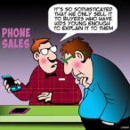 Phone sales cartoon