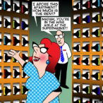 Supermarket cartoon