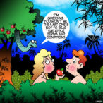Apple corp cartoon