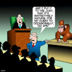 Courtroom cartoon