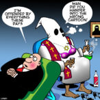 Takes offence cartoon