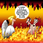 Angel in hell cartoon