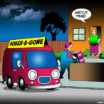 Alcohol delivered cartoon