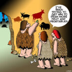 Cave drawings cartoon