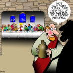 The Last supper cartoon