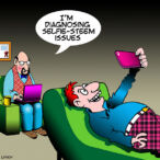 Psychiatrist couch cartoon