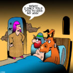 Kiss my ass cartoon