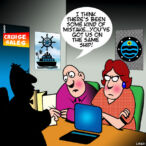 Cruise liners cartoon
