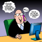 Voice mail cartoon