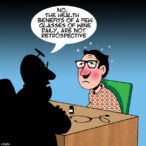 Retrospective cartoon