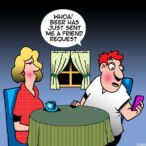 Friend request cartoon