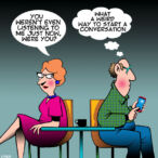 He never listens to me cartoon