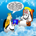 God cartoon