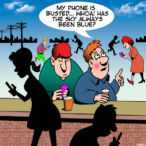 smart phone addiction cartoon