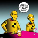 Crash at my place cartoon
