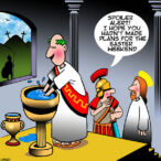 Crucifixion cartoon