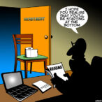 Job interview cartoon