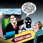 Armed robbery cartoon