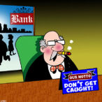 White collar crime cartoon