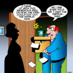 Fired cartoon