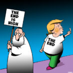 The end is near cartoon