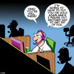 Call centre cartoon