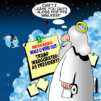 Donald Trump inauguration cartoon