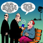 Secret servicemen cartoon