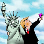 Selfie cartoon