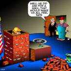 Mexican wall cartoon